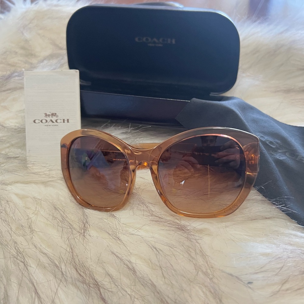Coach Crystal Brown Sunglasses - Picture 3 of 8